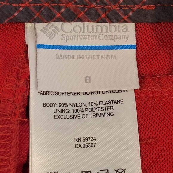 Columbia Women's Size 8 Anytime Wrap Skirt Red Camping Hiking Nylon - Picture 6 of 8